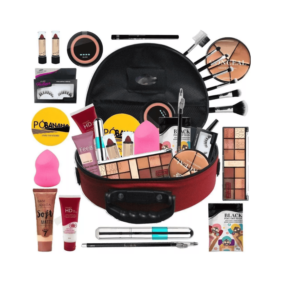 Maleta De Maquiagem Completa Profissional - Ruby Rose