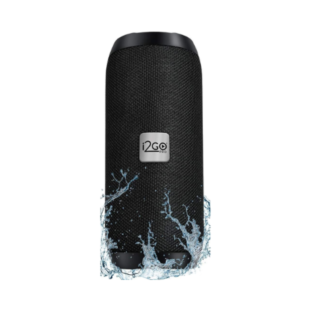 Caixa de Som Bluetooth I2GO Essential Sound Go 10W RMS IPX4 Entrada USB e Aux Preta