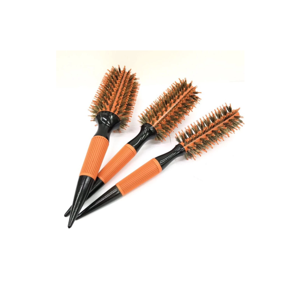 Kit 3 Escovas Profissionais De Cabelo Cerdas Javali e Nylon