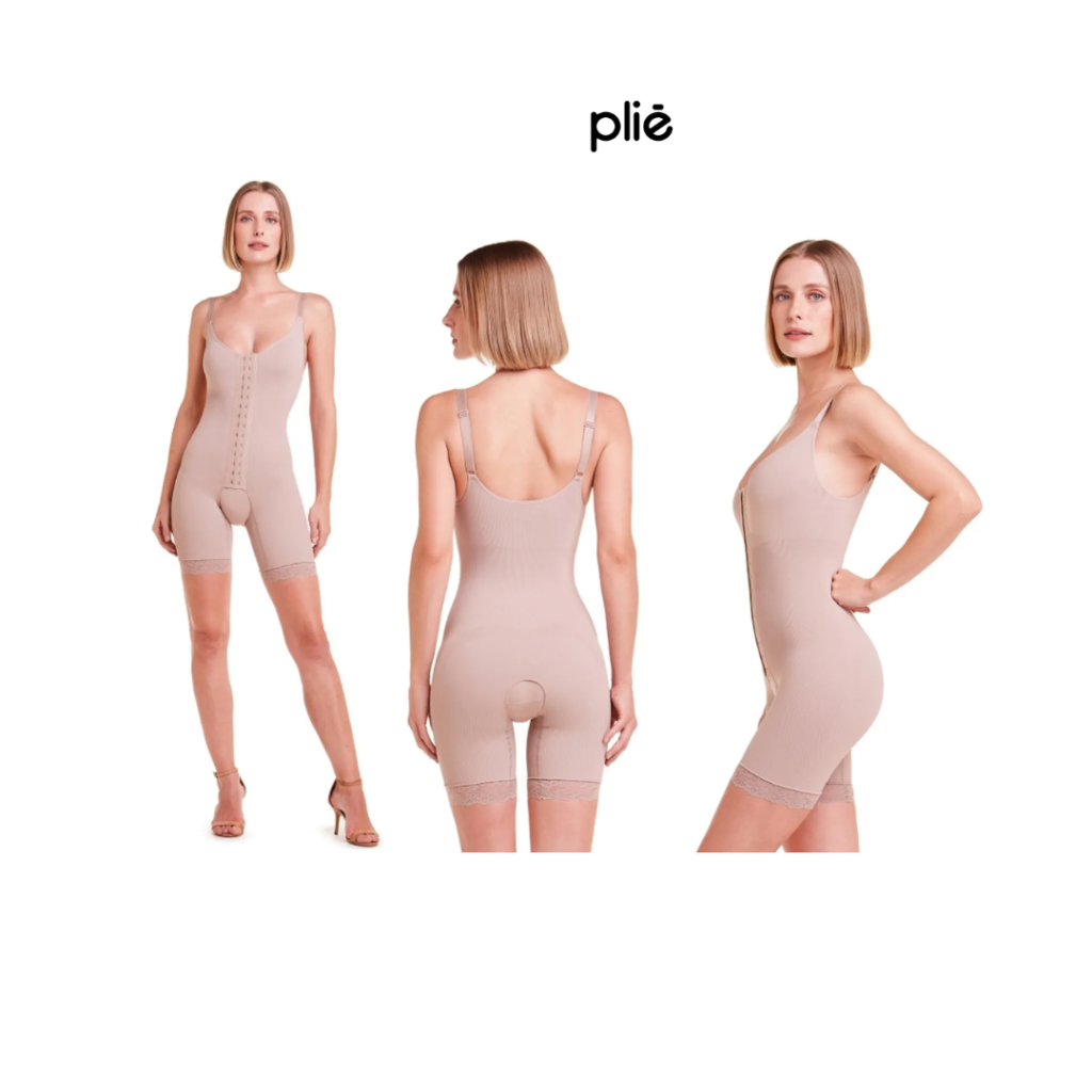 Body Macaquinho Feminino Emana 050434 Modelador Base Plié