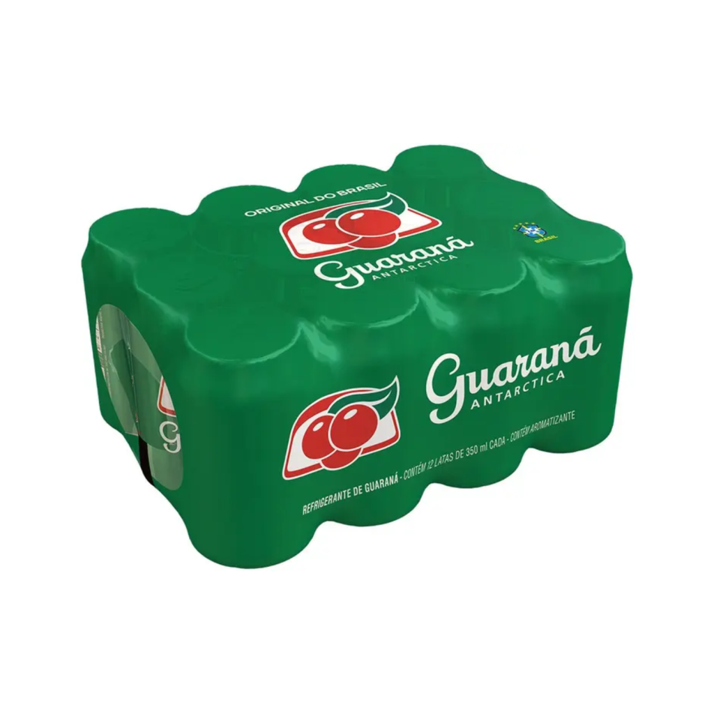 Refrigerante Lata Guaraná Antarctica - Original do Brasil 12 Unidades 350ml