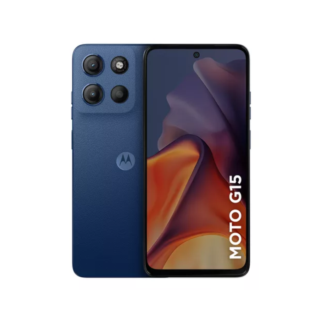 Smartphone Motorola Moto G15 - 128gb 12gb (4gb Ram+8gb Ram Boost) E Camera 50mp Com Ai E Night Vision Bateria De 5200 Mah  Azul Escuro