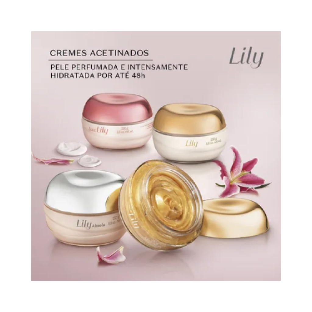 Geleia Iluminadora Corporal Lily Glow O Boticário 250g Hidratante Desodorizante