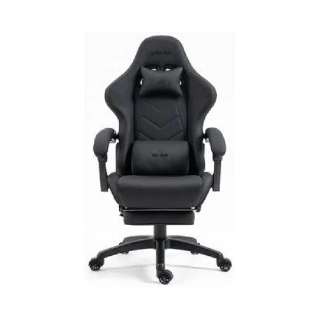 Cadeira Gamer KBM! GAMING Tempest CG500, Preta, Reclinável 180°, Descanso de Pernas, Almofadas