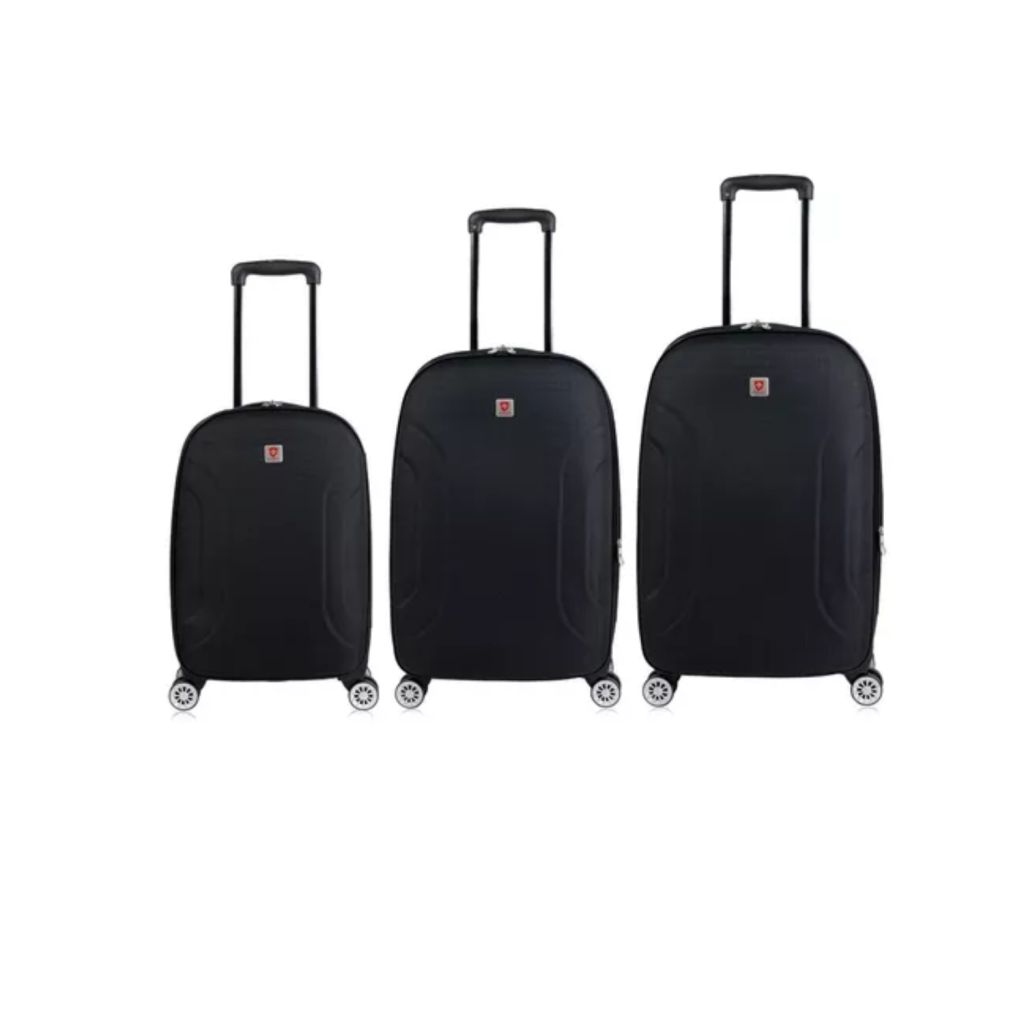 Kit Malas De Viagem Pmg Sion Expansível Preto