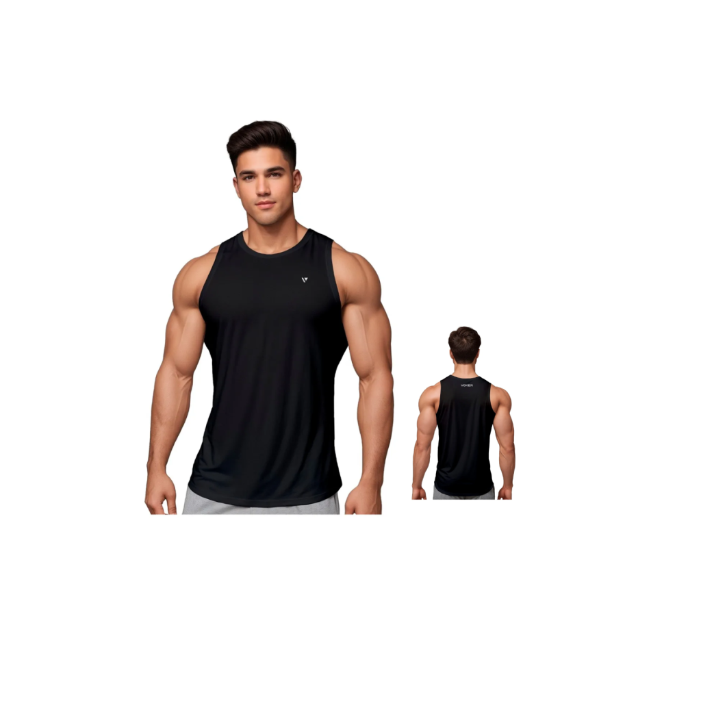 Regata Dry Fit Lisa Camiseta Masculina Academia Treino Voker