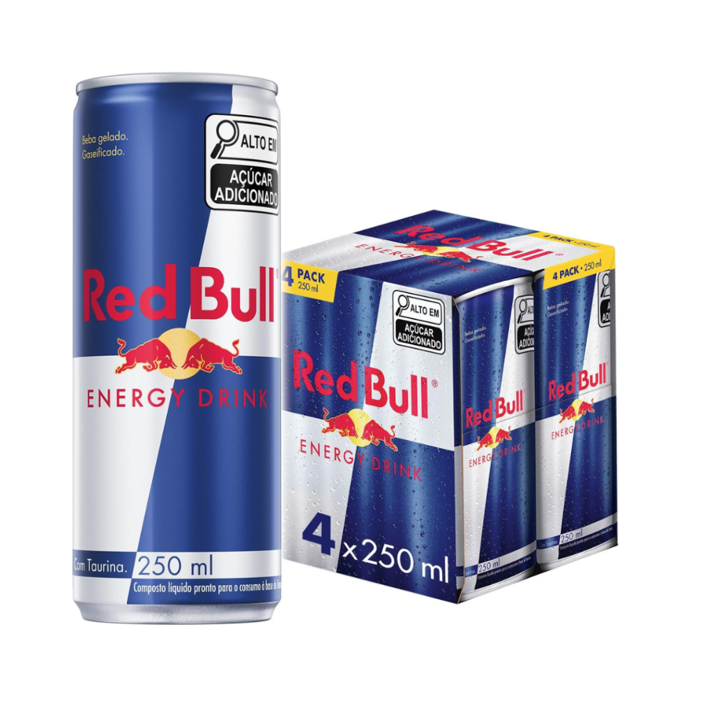 Pack de 4 Latas Red Bull Energético, Energy Drink, 250ml