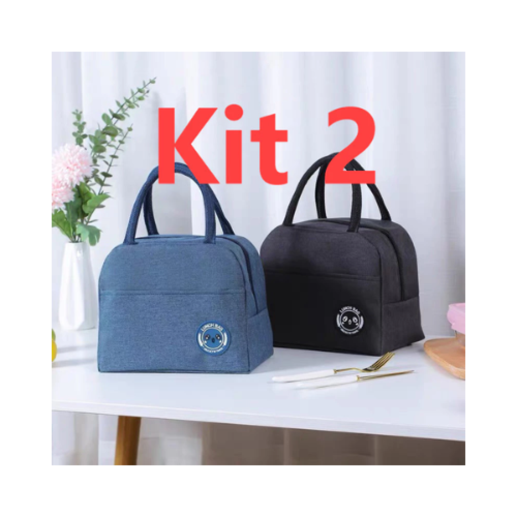 Kit 2 Bolsas Térmicas Portáteis - Isolamento Térmico, Impermeável, Uso Diário