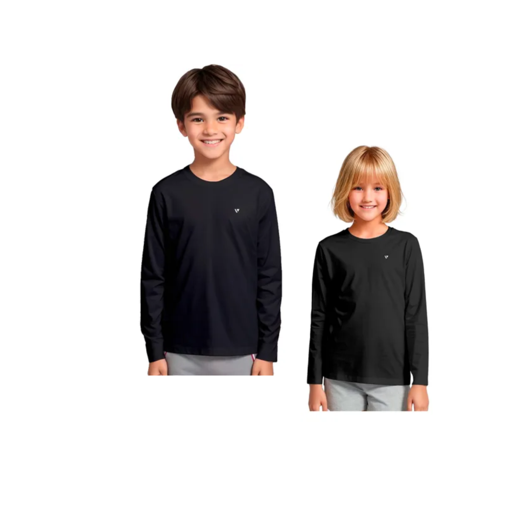 Camisa Térmica Infantil Proteção Solar Uv Blusa Segunda Pele