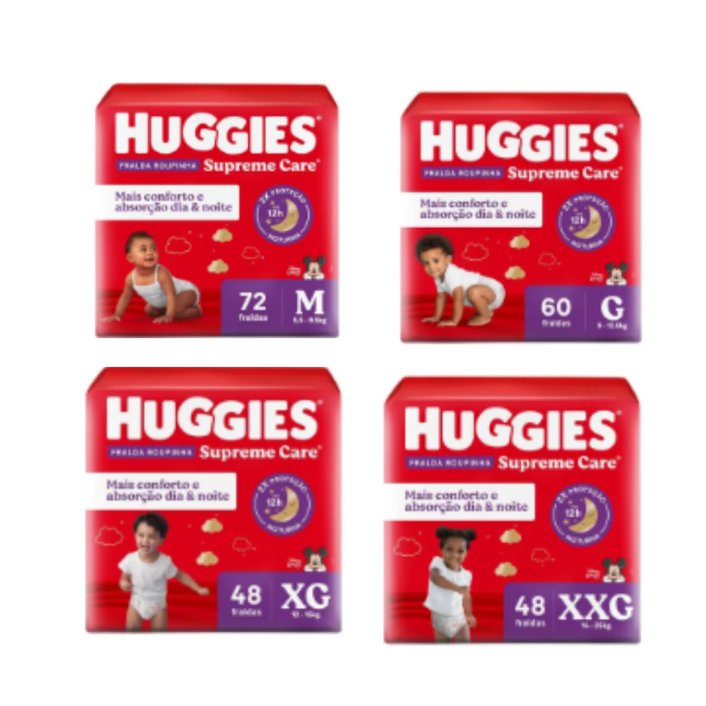 Fralda Huggies Roupinha Supreme Care