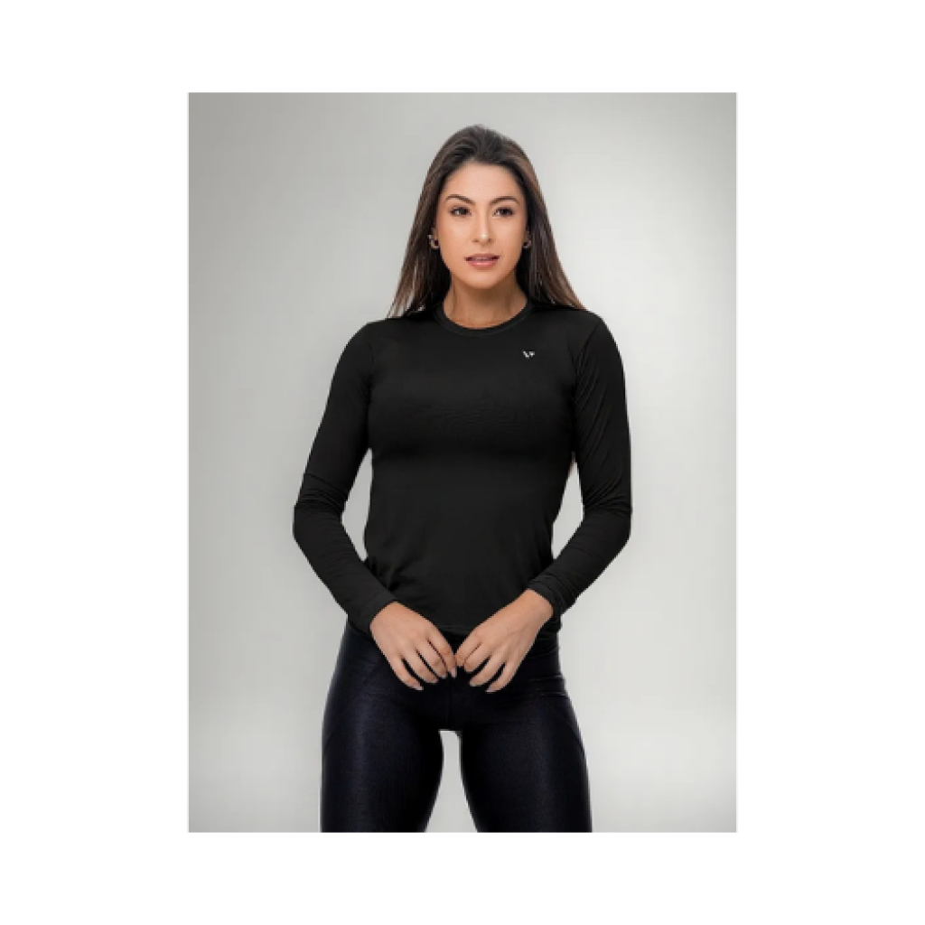 Camisa Térmica Feminina Voker Dry-Fit UV50+ Proteção Solar para Esportes e Academia