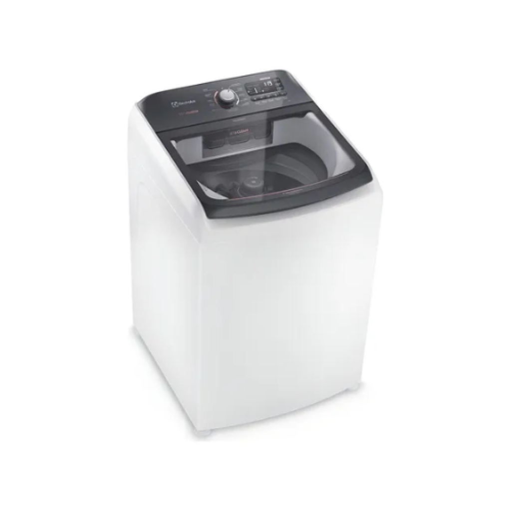 Máquina de Lavar Roupas Electrolux LEC15 15kg Top Load Jet&Clean Cesto Inox Branca