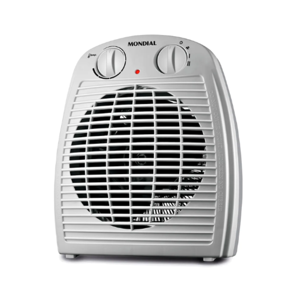 Aquecedor de Ar Mondial A-08 1500W Termoventilação Portátil com Proteção Térmica Branco