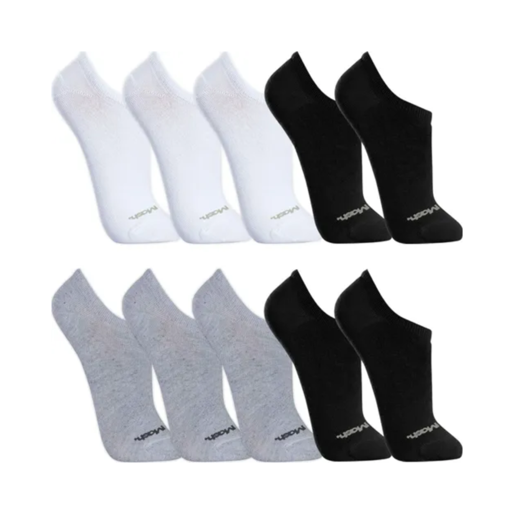 Kit 10 Pares Meias Mash Invisível Sapatilha Algodão Original