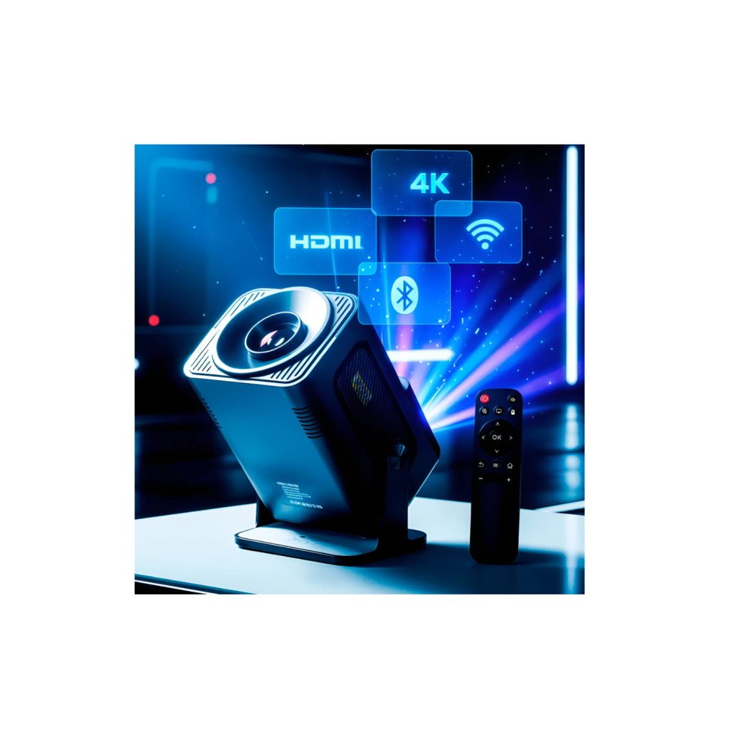 Projetor Smart Portátil Hy 320 Full Hd 4k Bluetooth Wifi Cor Branco Android 11.0 5g Tv Cinema Em Casa