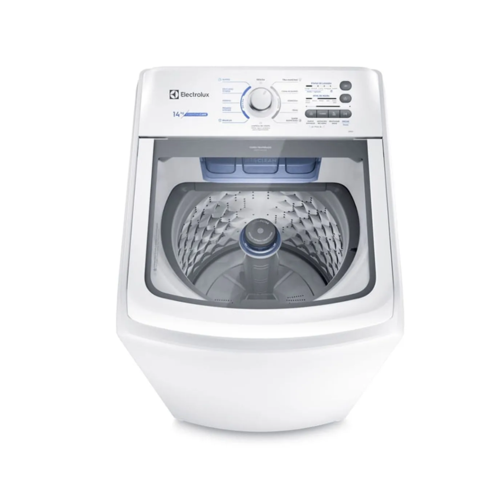 Máquina de Lavar Electrolux 14kg Branca Essential Care com Cesto Inox e Jet&Clean (LED14)