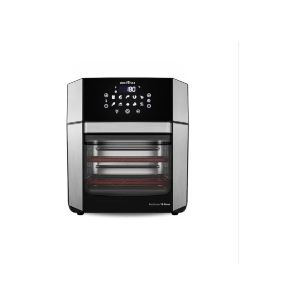Air Fryer Oven Britânia 16l 4 Em 1 Porta Removível Baf16a