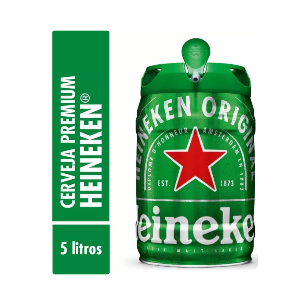 Cerveja Heineken premium barril 5L