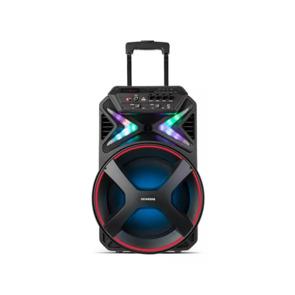 Caixa Amplificada Mondial Connect Lights CM-400, Bluetooth, 400W RMS, USB, Bivolt, Preto