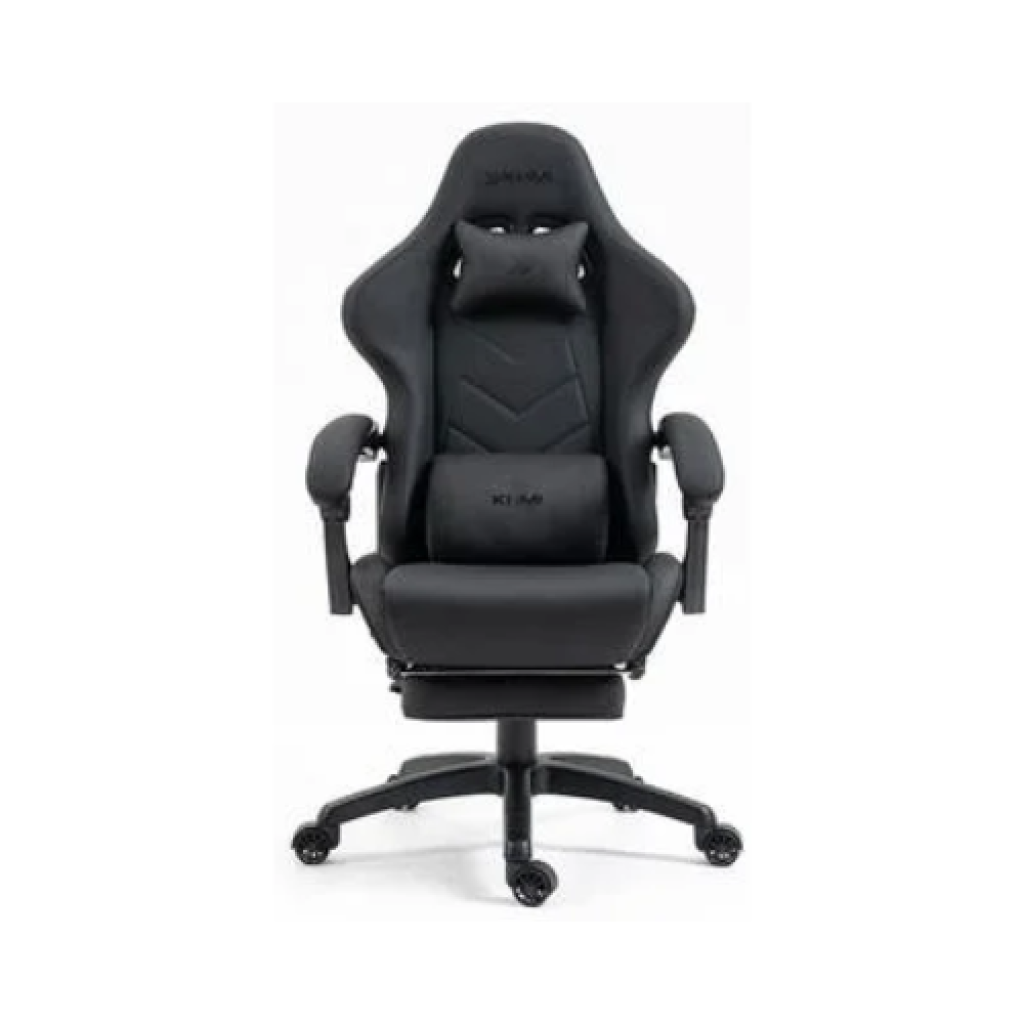 Cadeira Gamer KBM Gaming Tempest CG500 Preta Reclinável 180° com Almofadas e Descanso de Pernas