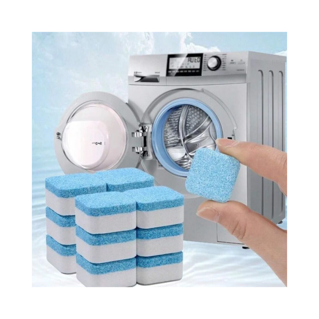 Kit 10 Limpador de máquina de lavar, comprimido efervescente sólido para remover manchas