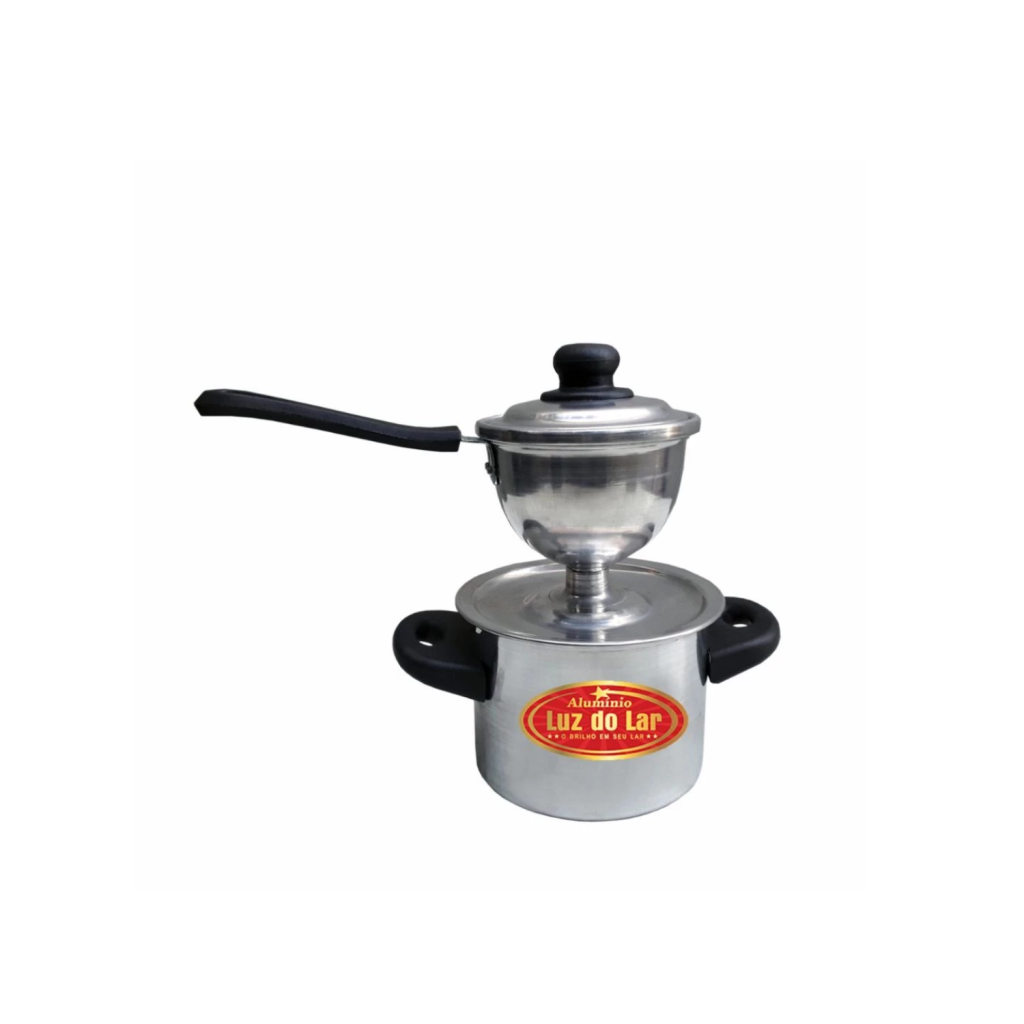 Cuscuzeira Porção Individual Nordestino Alumínio Fácil Uso Cuscuzeiro de Caminhoneiro Peito de Moça Alumínio Polido