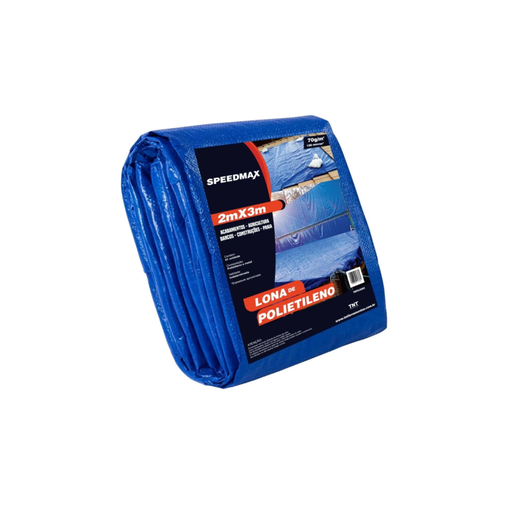 Lona 3x2 Mt Azul Plastica Impermeavel Festa Telhado Multiuso TNT  4.7