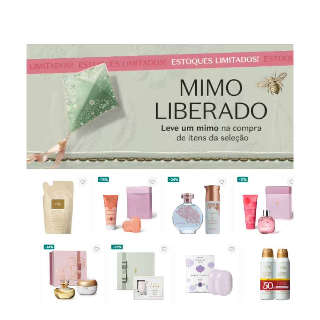 Mimo Surpresa - Promoção Exclusiva Oboticário