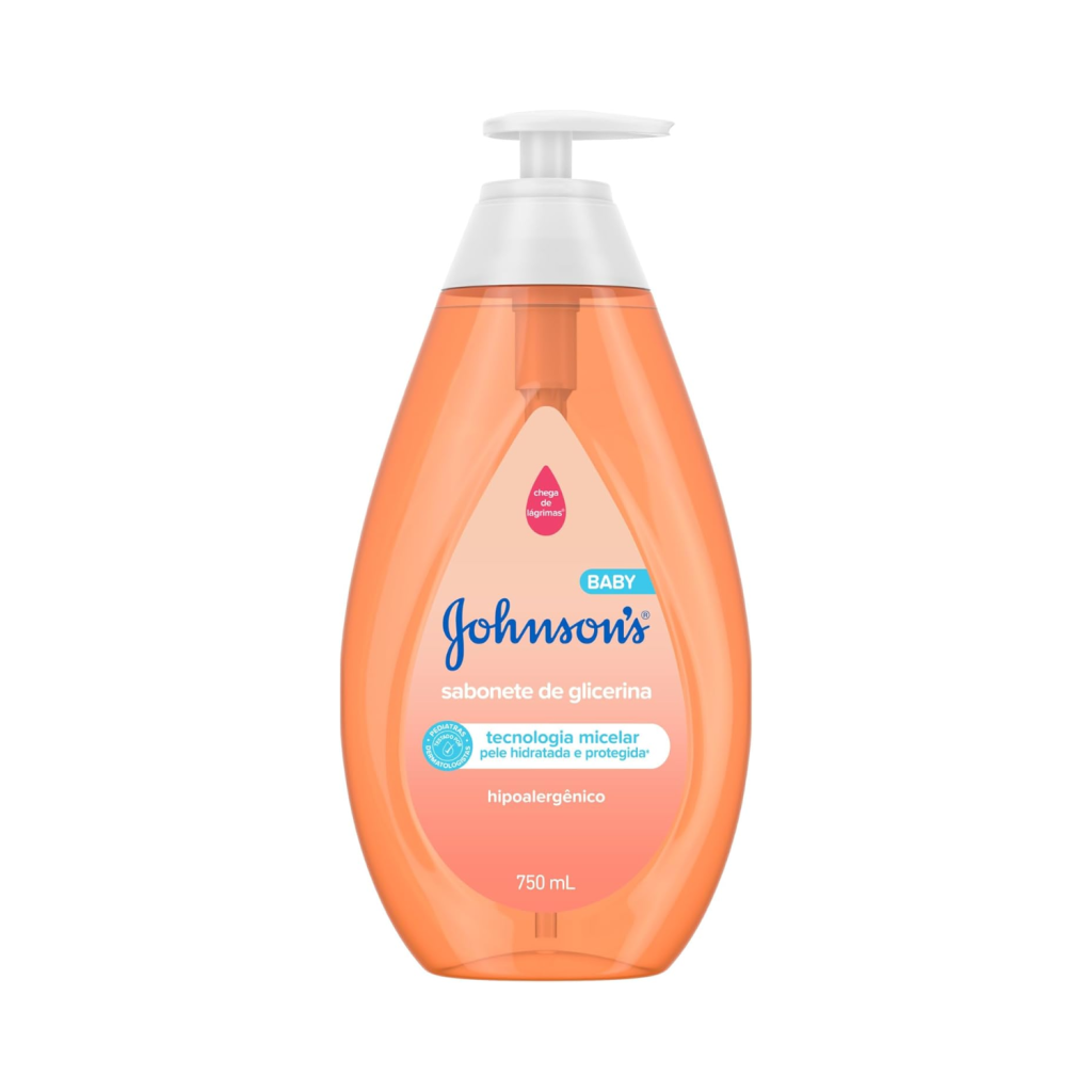 Johnson's Baby Sabonete Líquido Glicerina da Cabeça aos Pés, 750ml