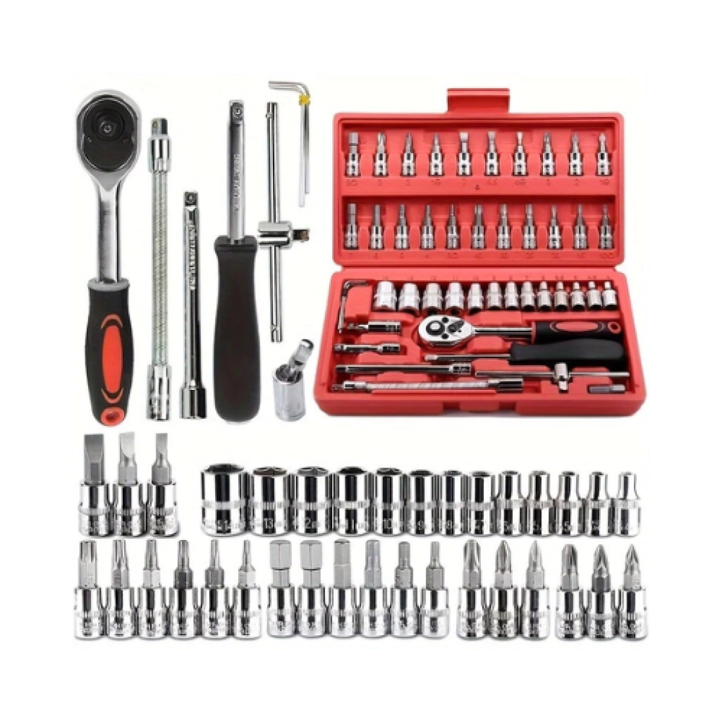 Kit de Ferramentas Completo com Maleta – 40/46 Peças para Reparo e Manutenção