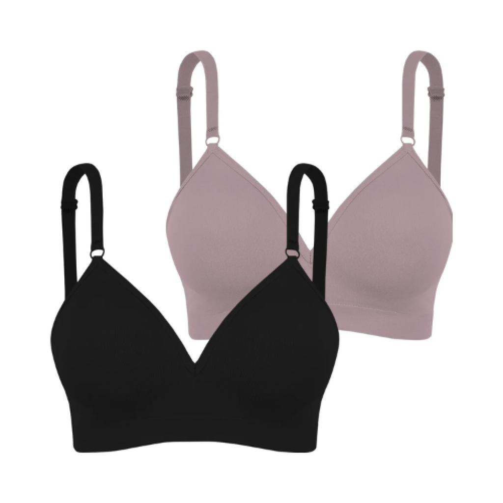 Kit 2 Sutiãs Trifil Daily CK4935 Sem Costura Com Bojo Sem Aro Microfibra Reforçado