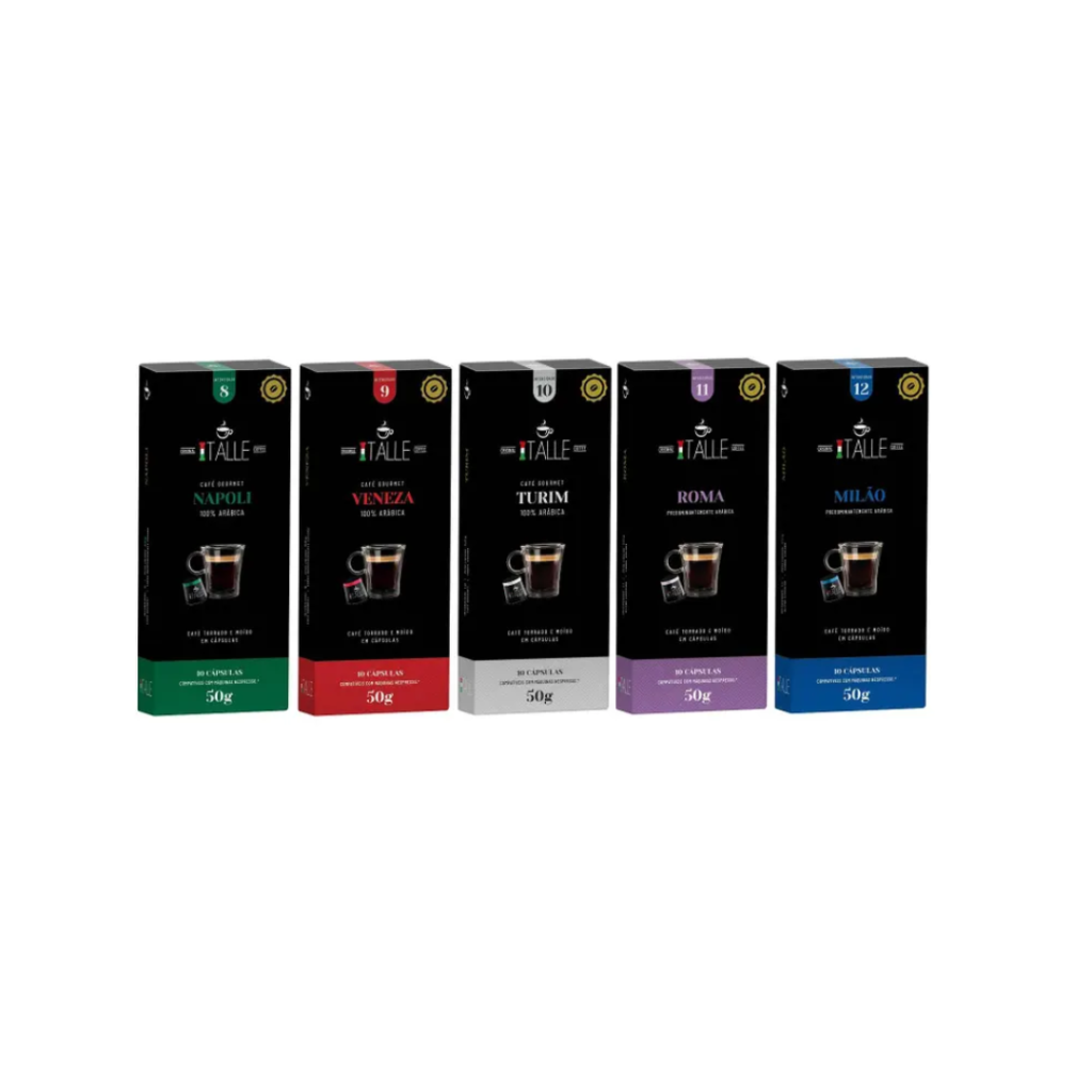 Café - Cápsula Nespresso Café Italle - 5 Caixas