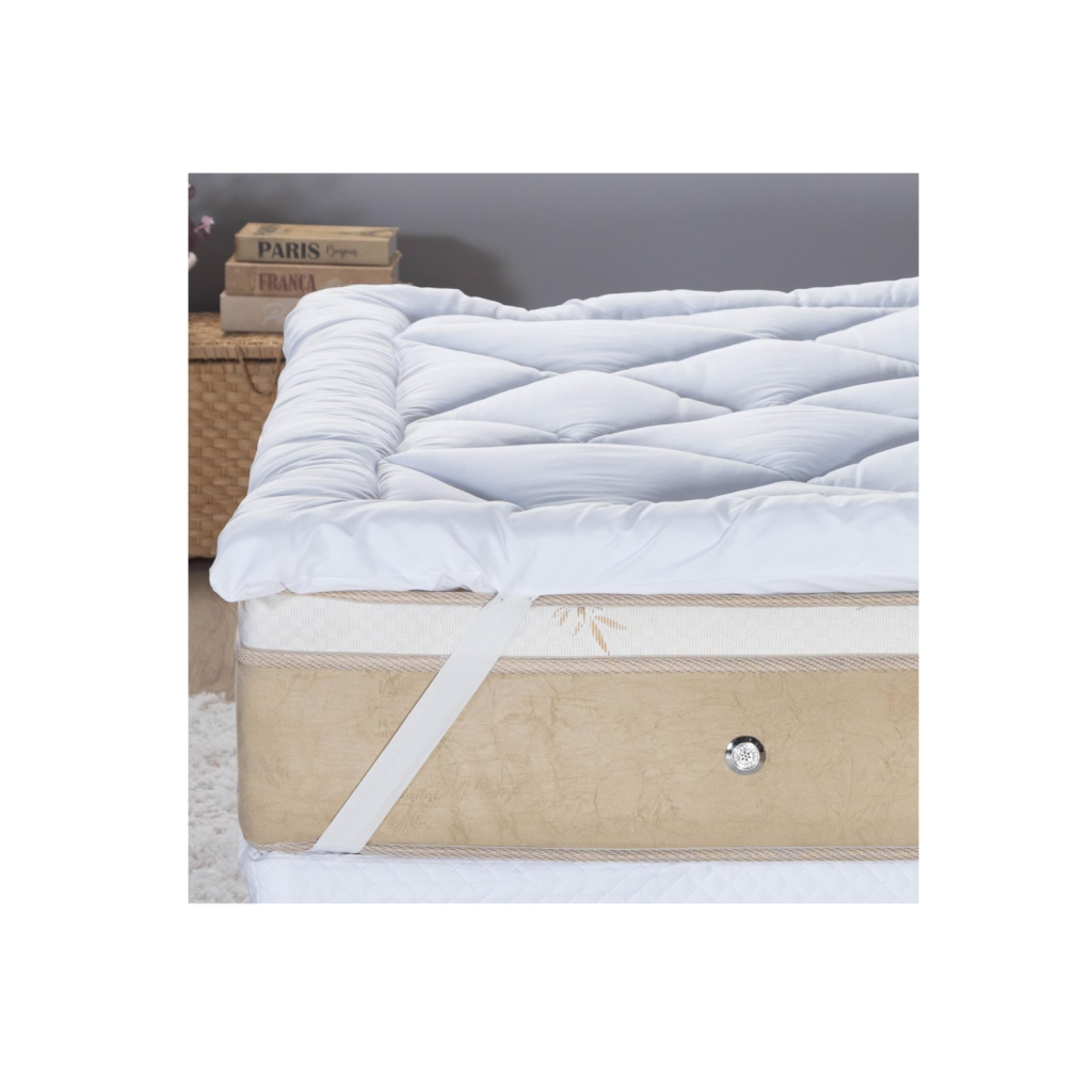 Pillow Top 400 Fios Toque de Plumas Casa Dona (Casal)