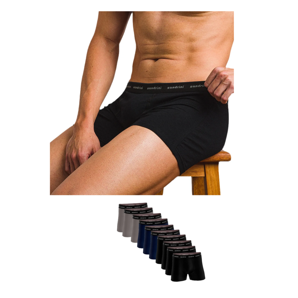 Kit 10 Cuecas Boxer Algodão Sandrini Masculinas
