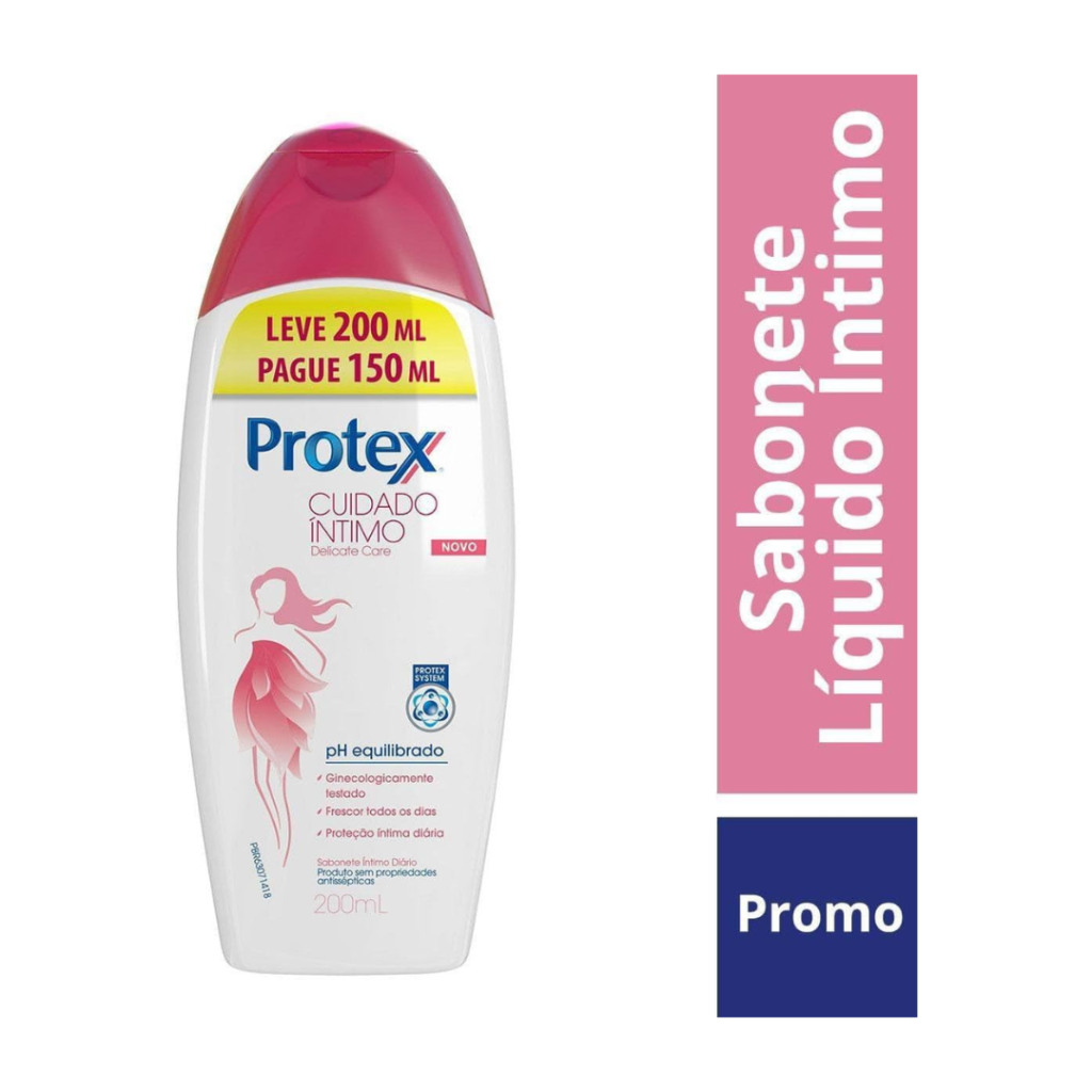 Sabonete Líquido Protex Cuidado Íntimo Delicate Care 200ml - Promo