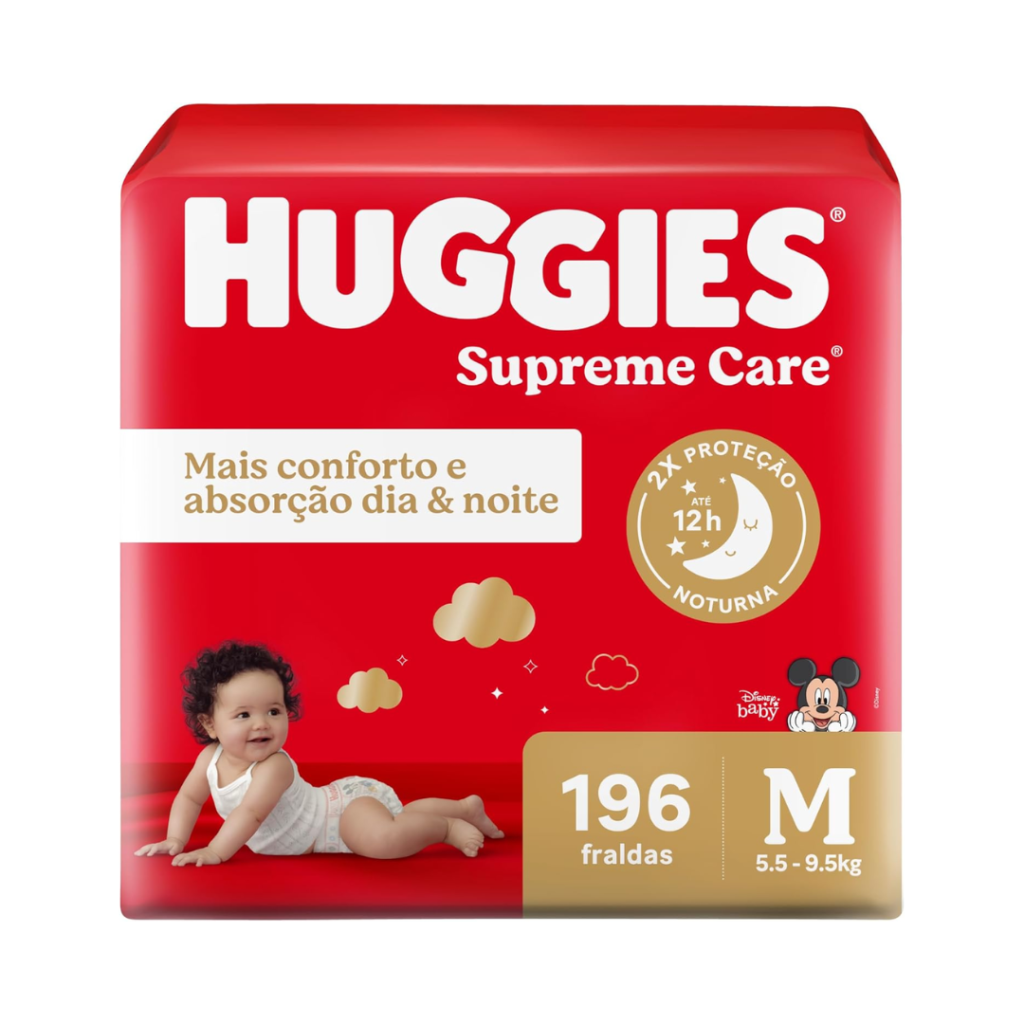 Huggies Fralda Supreme Care M 196 Un