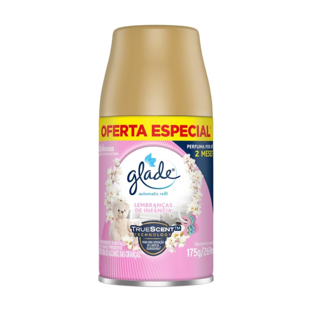 Glade Aromatizador de Ambiente Automático, Glade Refil, Odorizador de Ambiente, Lembranças de Infância, 269ml