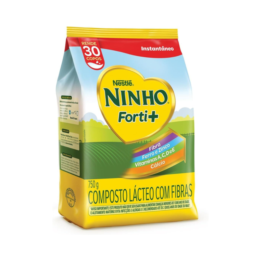 Composto Lácteo, Nestlé, Ninho Forti+, Pacote, 750g