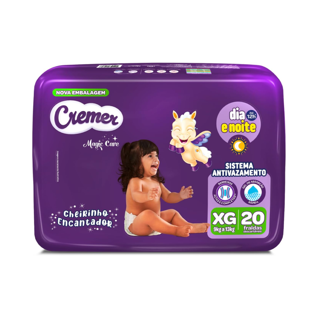 Fralda Cremer Jumbo XG 20 Unidades