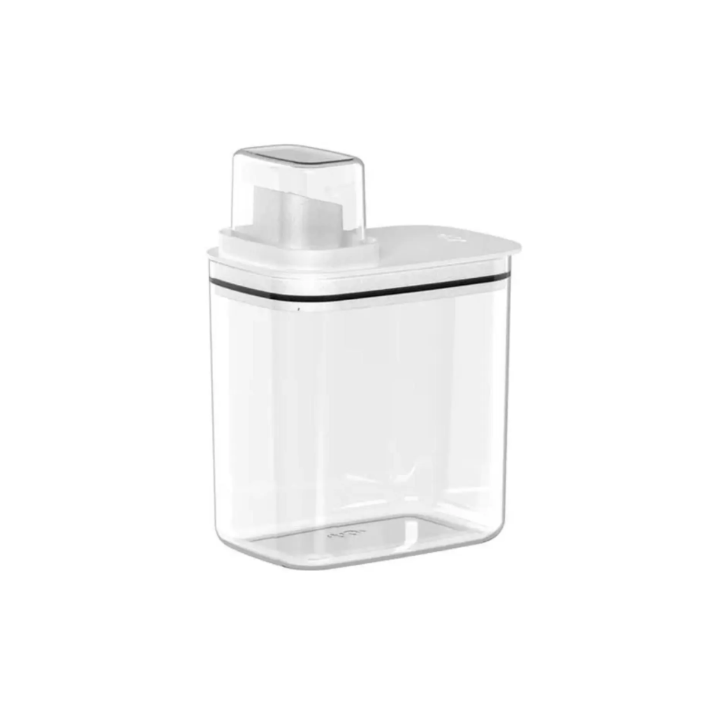 Dispenser Hermético Flow 1,5L - Porta Produtos de Limpeza com Medidor Transparente