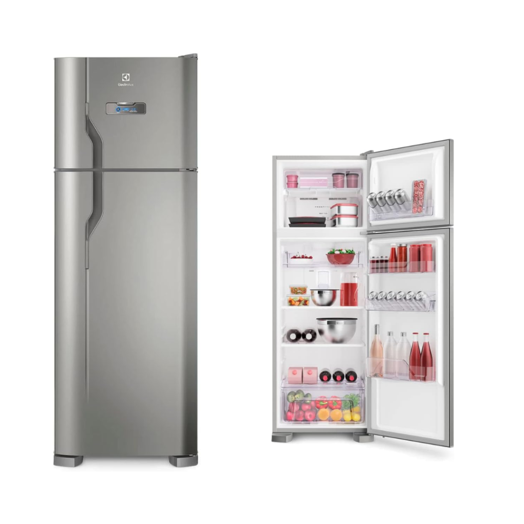 Geladeira/Refrigerador Frost Free cor Inox 310L Electrolux (TF39S) 220V