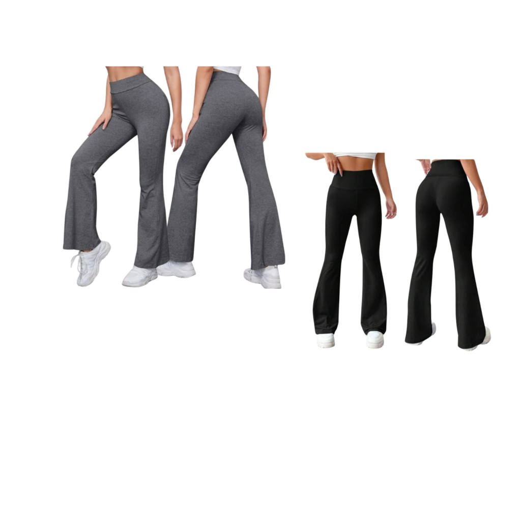 Calça Legging Flare Cintura Alta Bailarina Suplex