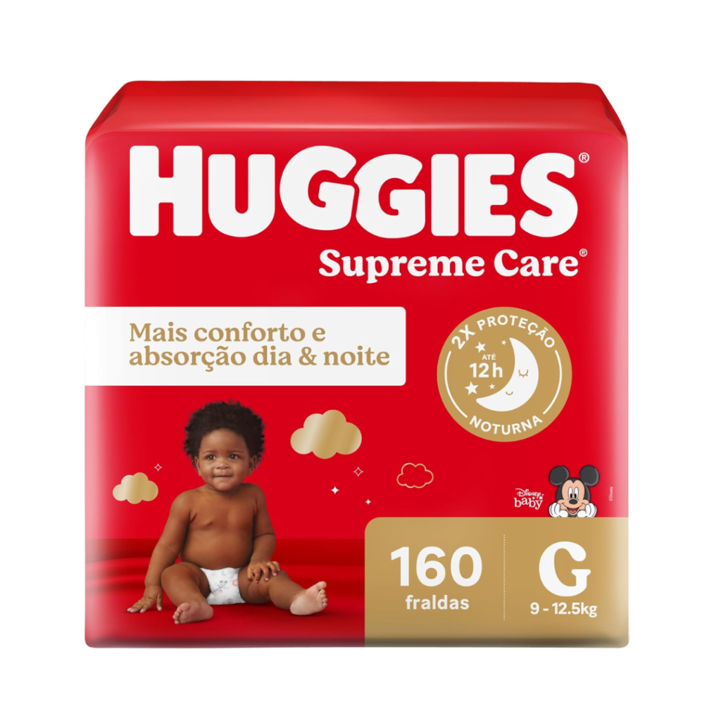 Huggies, Fralda Supreme Care, G, 160 fraldas