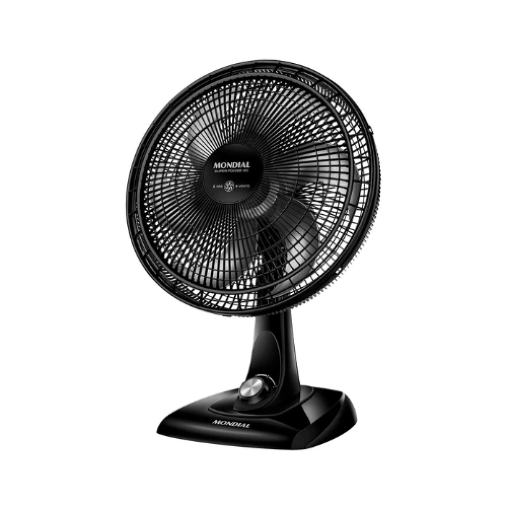 Ventilador de Mesa Mondial Super Power VSP-40-B 40cm, 3 Velocidades, Oscilante, 110V