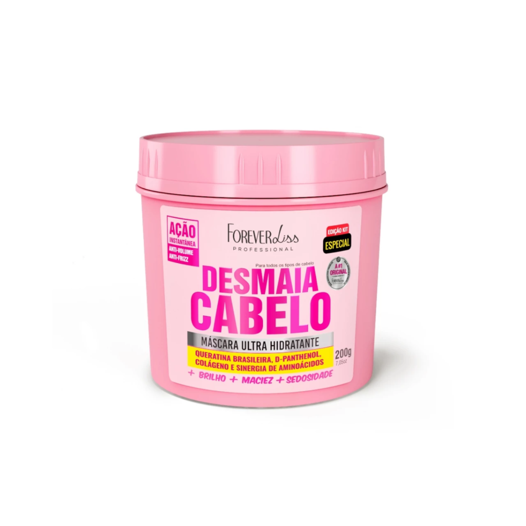 Máscara Ultra Hidratante Desmaia Cabelo Forever Liss 200g