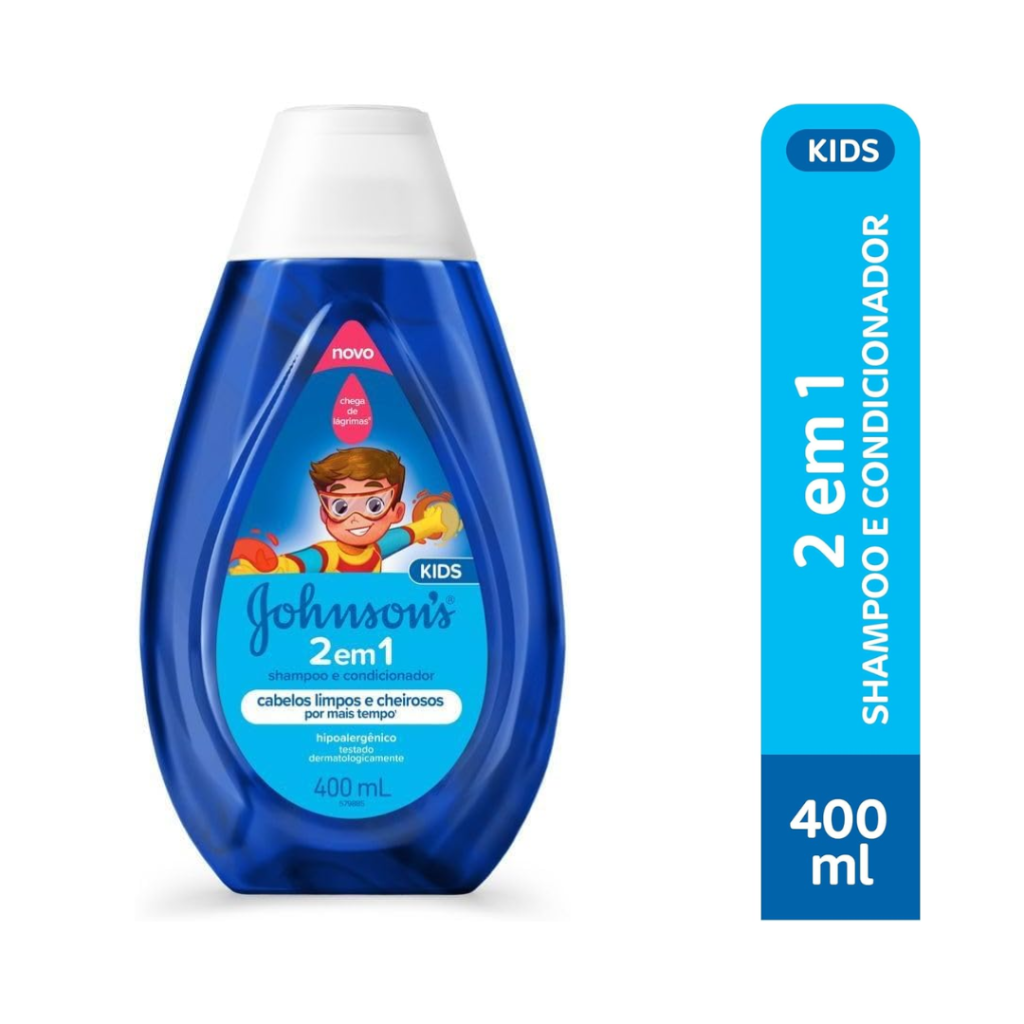Johnson's Shampoo e Condicionador Infantil 2 em 1, 400ml
