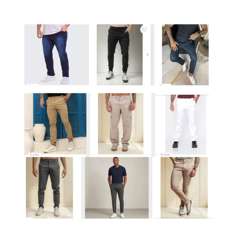 Calça masculina