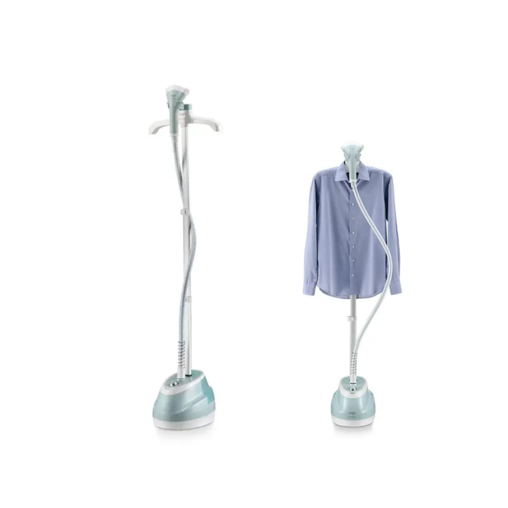 Vaporizador/Higienizador de Roupas Elgin com Suporte e 10 Níveis de Vapor 1350W Branco/Azul 110V