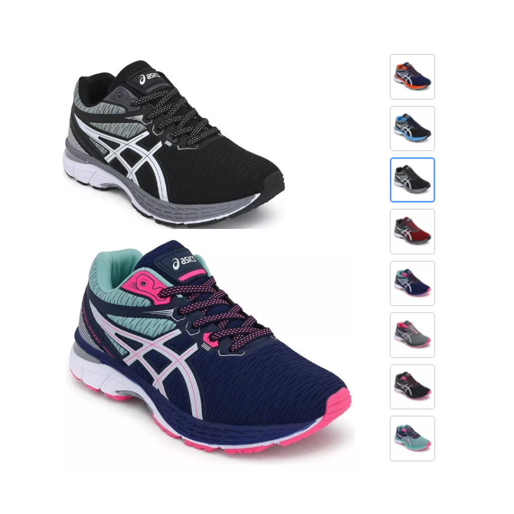 Tênis Asics Revelation Original Couro Leve Treino academia