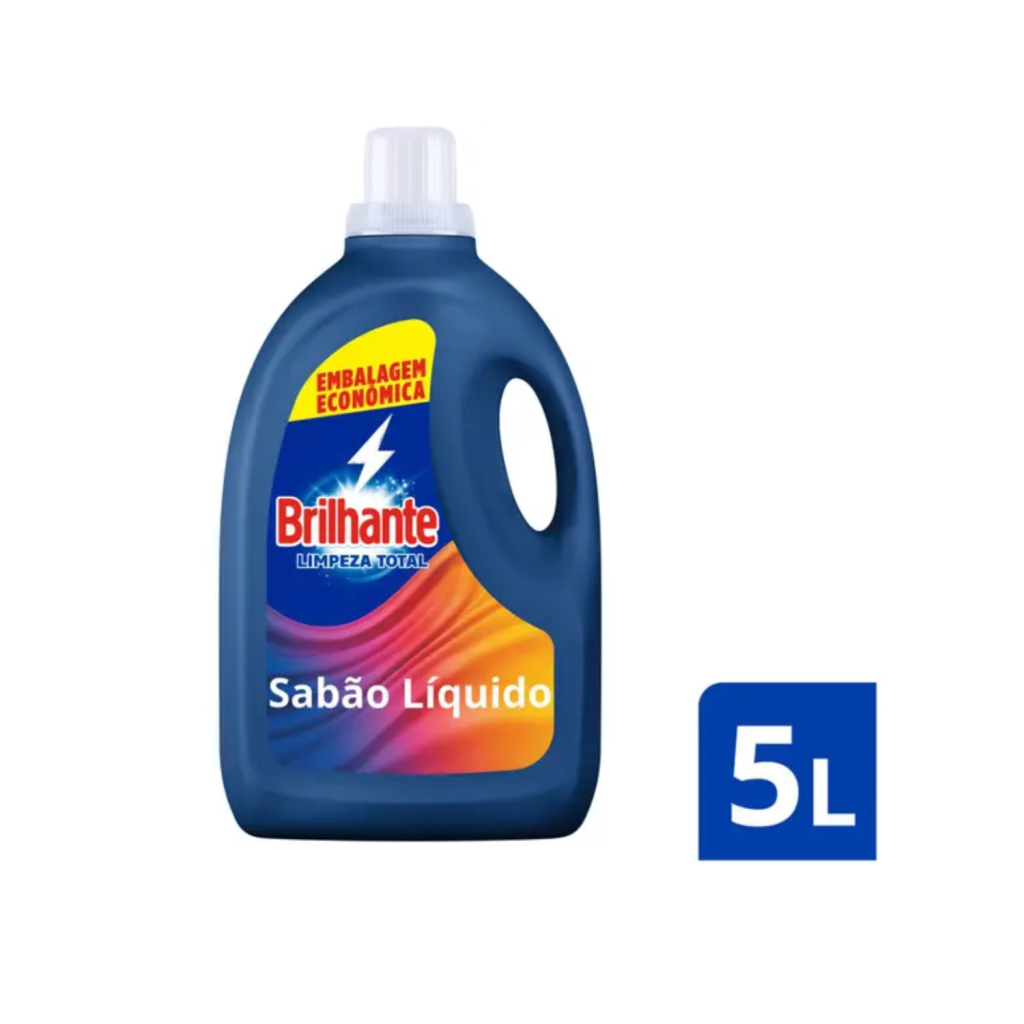 Sabão Líquido Brilhante Limpeza Total 5L